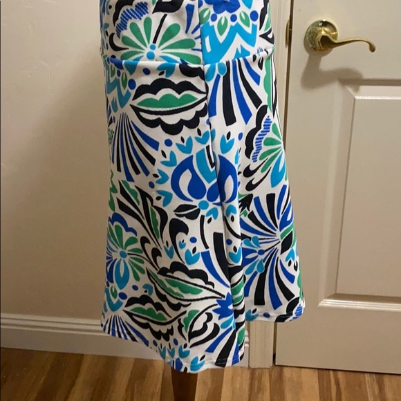 Carla Mink Pull On Skirt Size Medium Modern Floral Abstract - Picture 8 of 8